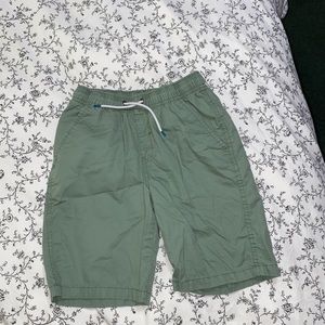 Boys pull on shorts